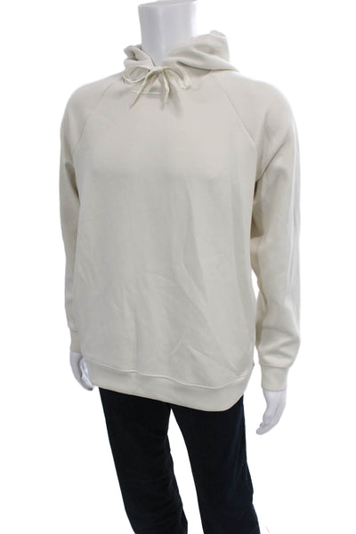 Lululemon Unisex Adults Beige Pullover Hoodie Recycled Polyester Size M