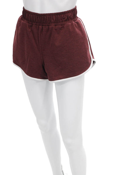 Varley Women Athletic Red Polyester Shorts Size S