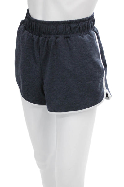 Varley Women Athletic Blue Polyester Shorts Size S