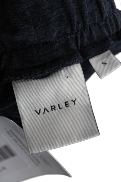 Varley Women Athletic Blue Polyester Shorts Size S