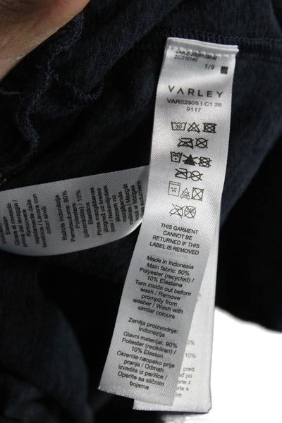 Varley Women Athletic Blue Polyester Shorts Size S