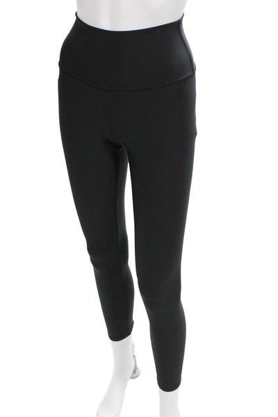 Alo Womens Black Ankle Leggings Sports Synthetic Size S