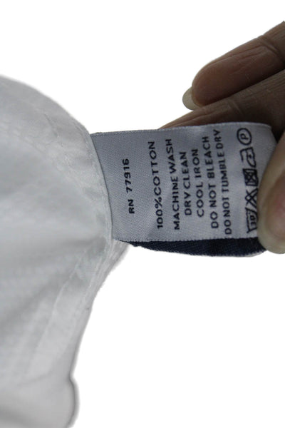 DUCHAMP Mens White Cotton Collared Dress Shirt 34/35 Sleeve Size 18