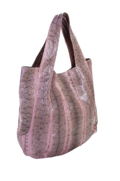 Beirn Womens Animal Print Snap Closure Shoulder Bag Pink