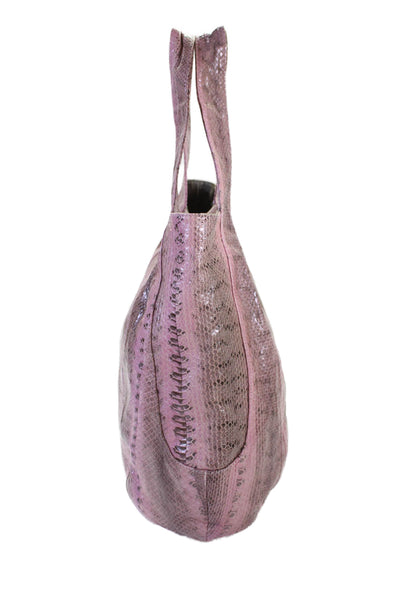 Beirn Womens Animal Print Snap Closure Shoulder Bag Pink