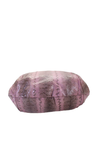 Beirn Womens Animal Print Snap Closure Shoulder Bag Pink