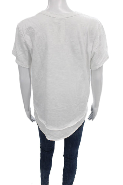 Wilt Women Basic Cotton Crew Neck Short Sleeve T-Shirt White Size M