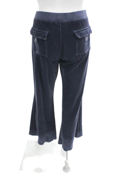Juicy Couture Womens Blue Cotton Track Pants Size L