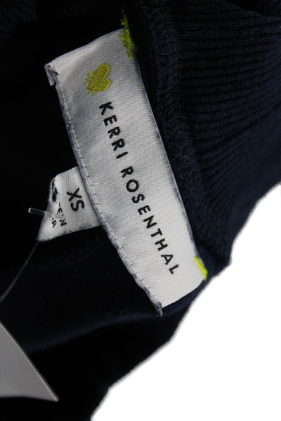 Kerri Rosenthal Womens Sweatpants Blue 100% Cotton Pull On Size XS