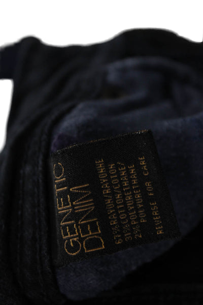 Genetic Denim Womens Black Bootcut Jeans Mid Rise Size 30