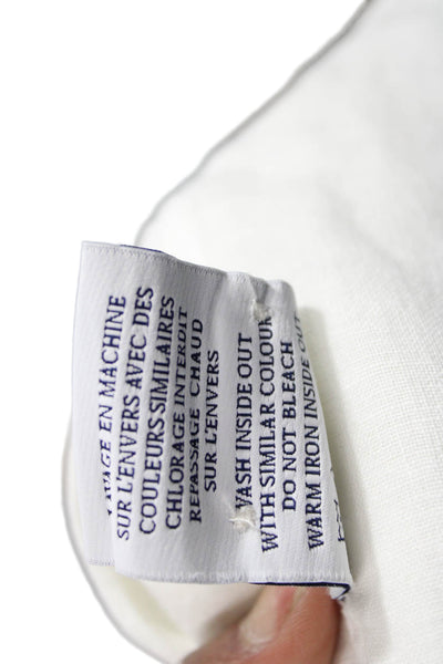 Viola St. Barth Mens Linen Long Sleeve Button Up Shirt White Size XL