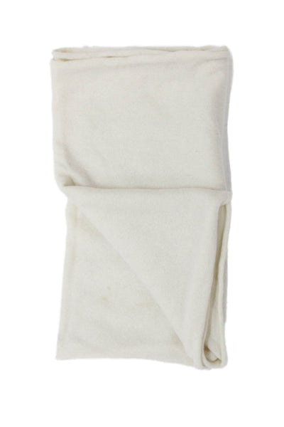 C by Bloomingdales Womens Cashmere Knit Scarf Beige Size 72X17"