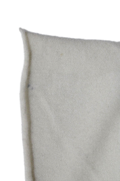 C by Bloomingdales Womens Cashmere Knit Scarf Beige Size 72X17"