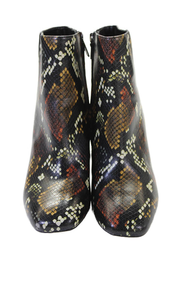Circus by Sam Edelman Womens Animal Print Ankle Boots Black Size 7.5