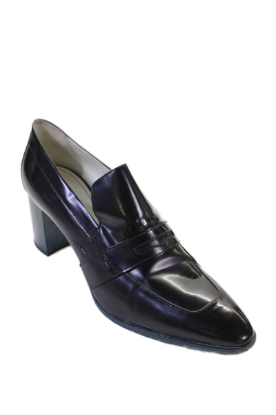 Paul Smith Womens Leather Pointed Toe Heels Black Size 40 10