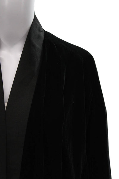 Max Studio Womens Kimono Jacket Black 3/4 Sleeve Polyester Size L