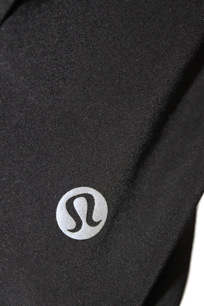 Lululemon Womens Athletic Black Polyester Shorts Zip Size 6