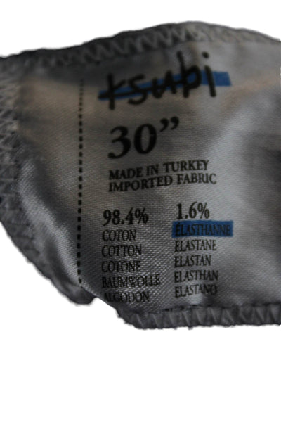 Ksubi Mens Black Skinny Jeans High Rise Cotton Button Fly Size 30