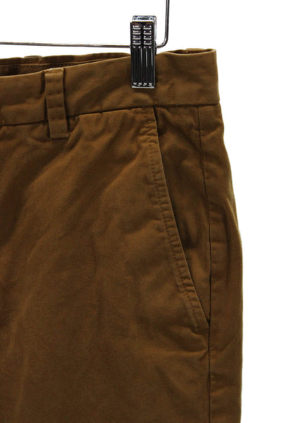 Brooks Brothers Mens Chino Pants Brown 98% Cotton 2% Spandex Size 31