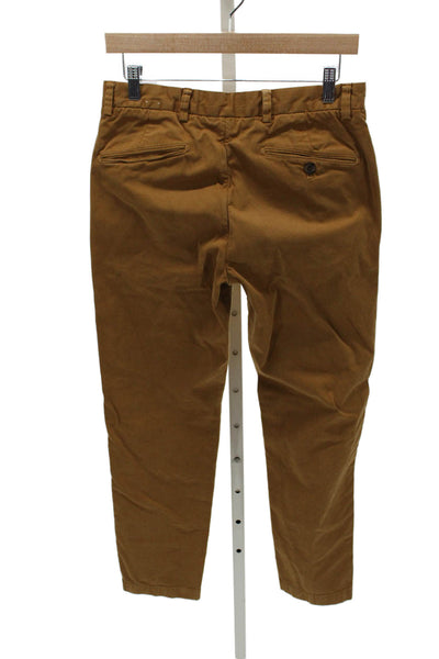 Brooks Brothers Mens Chino Pants Brown 98% Cotton 2% Spandex Size 31