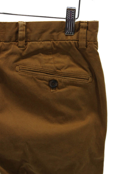 Brooks Brothers Mens Chino Pants Brown 98% Cotton 2% Spandex Size 31