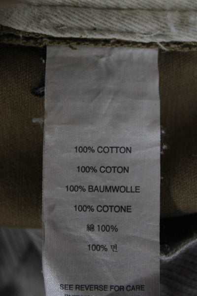 J Crew Mens Chino Pants Beige 100% Cotton Button Closure Size 30