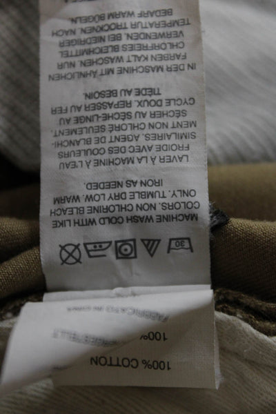 J Crew Mens Chino Pants Beige 100% Cotton Button Closure Size 30
