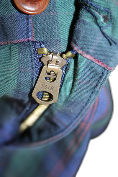 Brooks Brothers Mens Chino Pants Plaid Multicolor Cotton Zip Fly Size 31