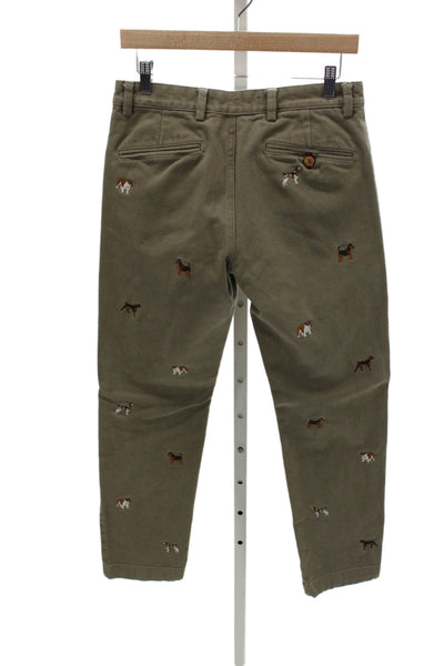 Brooks Brothers Mens Chino Pants Brown Button Cotton Size 30