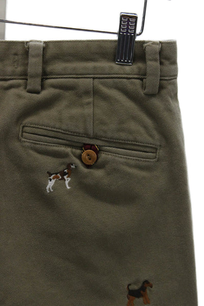 Brooks Brothers Mens Chino Pants Brown Button Cotton Size 30