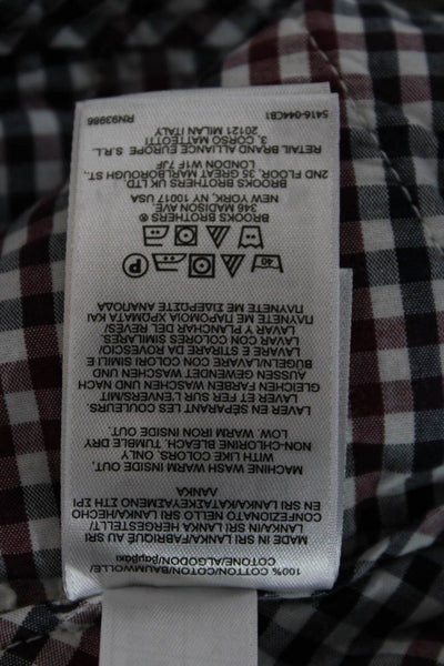 Brooks Brothers Mens Chino Pants Brown Button Cotton Size 30