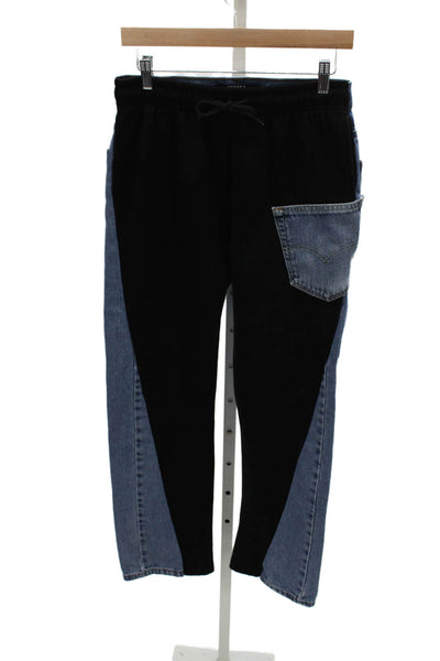 Levi's Unisex Vintage Black Tapered Jeans Mid Rise Cotton Size 28