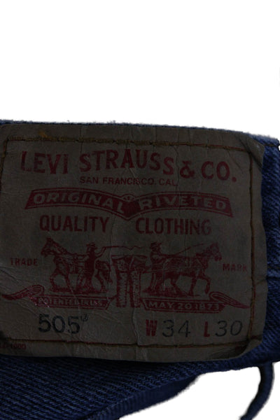 Levi's Unisex Vintage Black Tapered Jeans Mid Rise Cotton Size 28