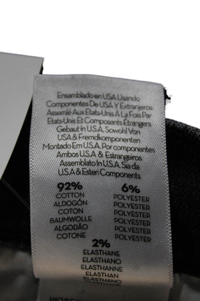 Mother Womens Ankle Jeans Black High Rise Cotton Blend Inseam 30 Size 29