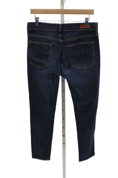 AG Adriano Goldschmied Womens Skinny Jeans Blue Zip High Rise Size 30