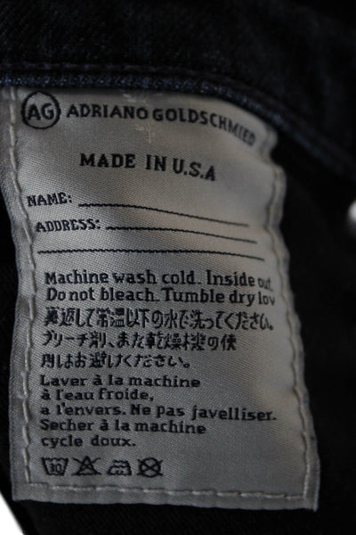 AG Adriano Goldschmied Womens Skinny Jeans Blue Zip High Rise Size 30