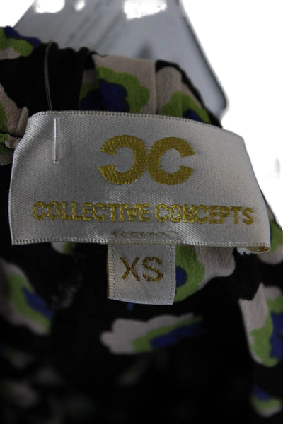 Collective Concepts Womens Hot Pants Floral Multicolor Polyester Size XS