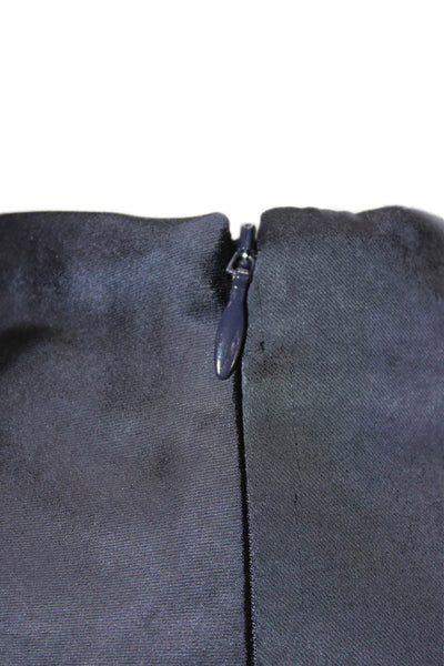 Zara Women Blue Cowl Neck Long Sleeve Basic Blouse Polyester Size S