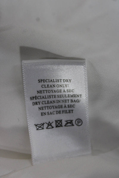 A.L.C. Women Strapless Mini Dress White Triacetate Zip Sleeveless Size 6