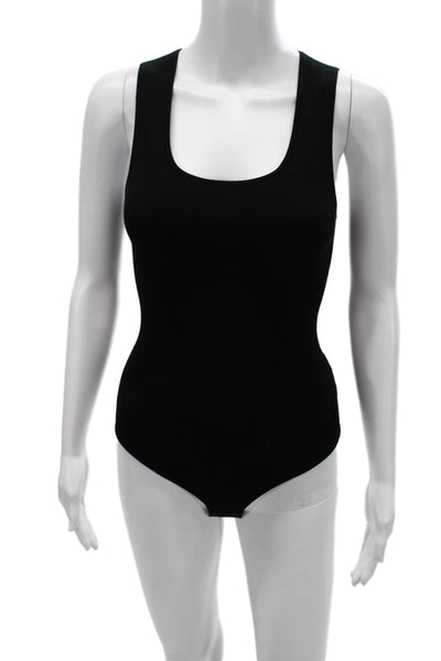 Babaton Womens Basic Black Scoop Neck Sleeveless Tank Eco Viscose Size 2XS