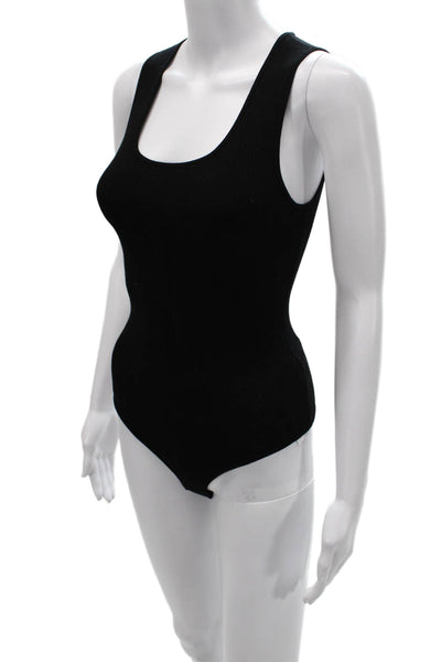 Babaton Womens Basic Black Scoop Neck Sleeveless Tank Eco Viscose Size 2XS