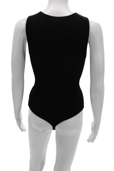 Babaton Womens Basic Black Scoop Neck Sleeveless Tank Eco Viscose Size 2XS