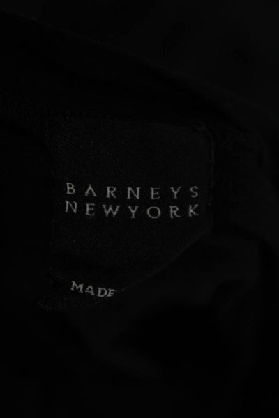 Barneys New York Women Basic Black T-Shirt Short Sleeve Crew Neck Size S