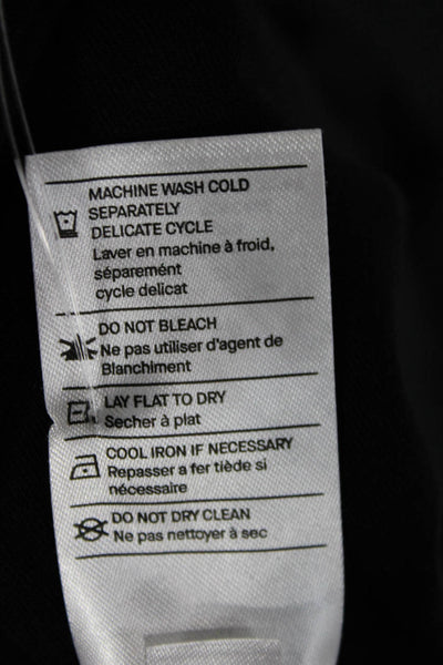 Vince Women Black Square Neck Tank Top 94% Pima Cotton Size XS