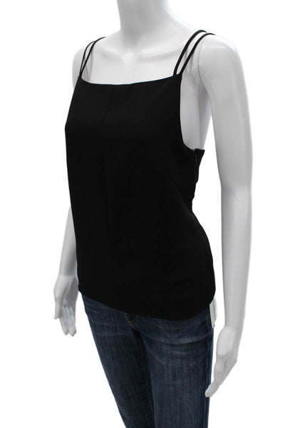 Rag & Bone Women Camisole Black Square Neck Polyester Blend Size 4