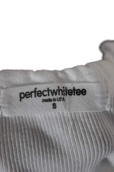 Perfect White Tee Women Basic White T Shirt 50% Recycled Cotton Size S