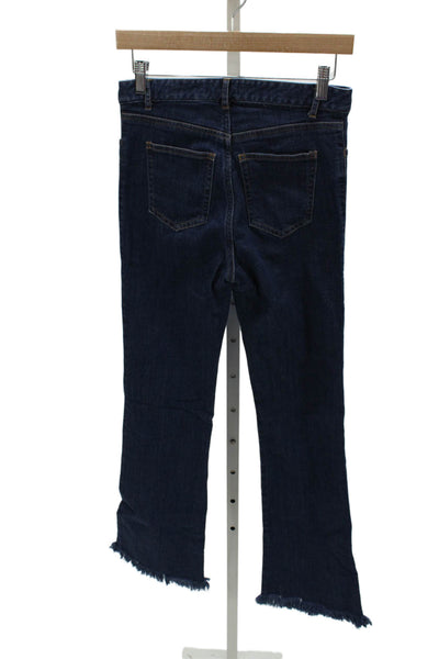 Charlotte Brody Womens Flared Blue High Rise Jeans Cotton Blend Size 26
