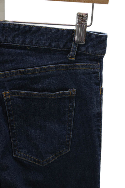 Charlotte Brody Womens Flared Blue High Rise Jeans Cotton Blend Size 26