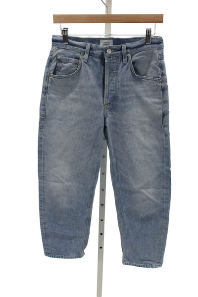 Citizens of Humanity Women Tapered Jeans Blue High Rise 24in Inseam Size 25