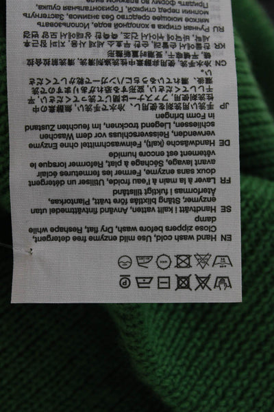 ACNE Studios Women Pullover Sweater Mock Neck Green Long Sleeve Size S
